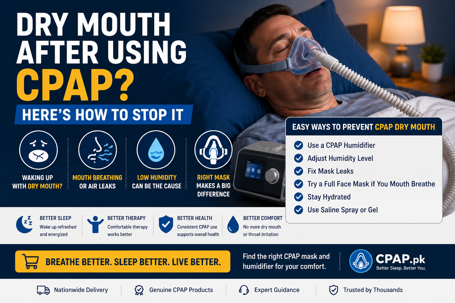 CPAP dry mouth