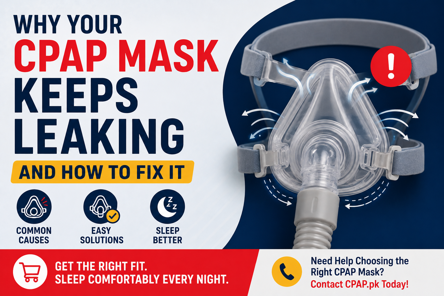 CPAP mask leaking